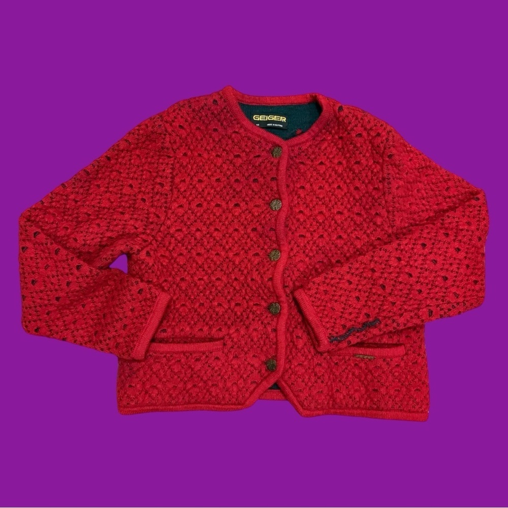 80s Geiger Wool Cardigan